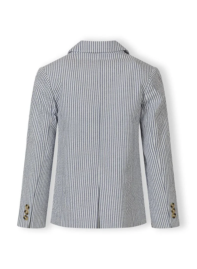 مينوتي Boys tailored cotton blazer navy blue striped 3-15 years